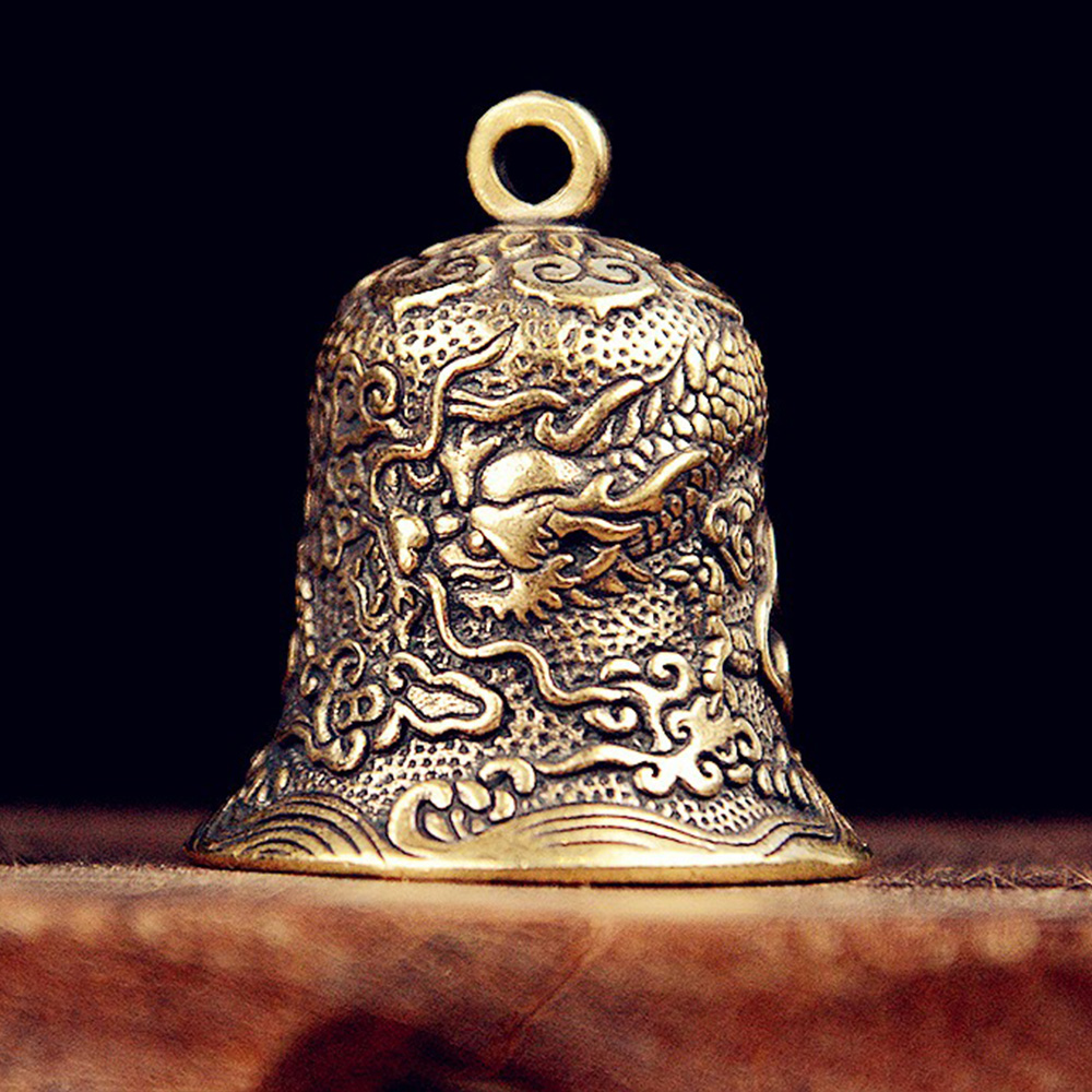 Vintage Collectible Bells - جديد خمر النحاس جرس منحوتة التنين