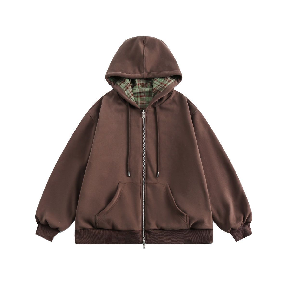Vintage Zip Hoodie - سترة نسائية أمريكية عتيقة الطراز بنقشة