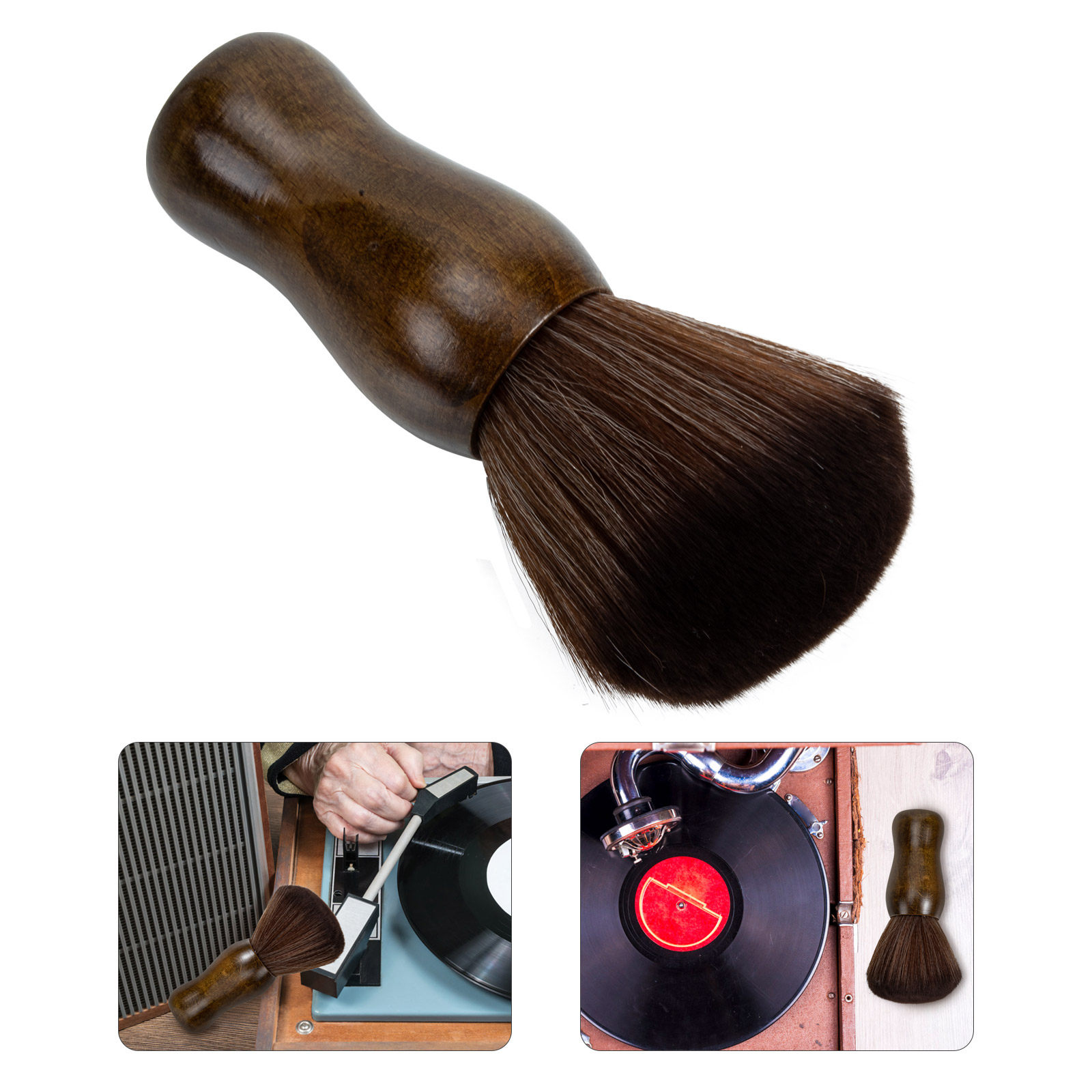 Vinyl Record Cleaner - فرشاة تنظيف احترافية لألبومات الفينيل بمقبض