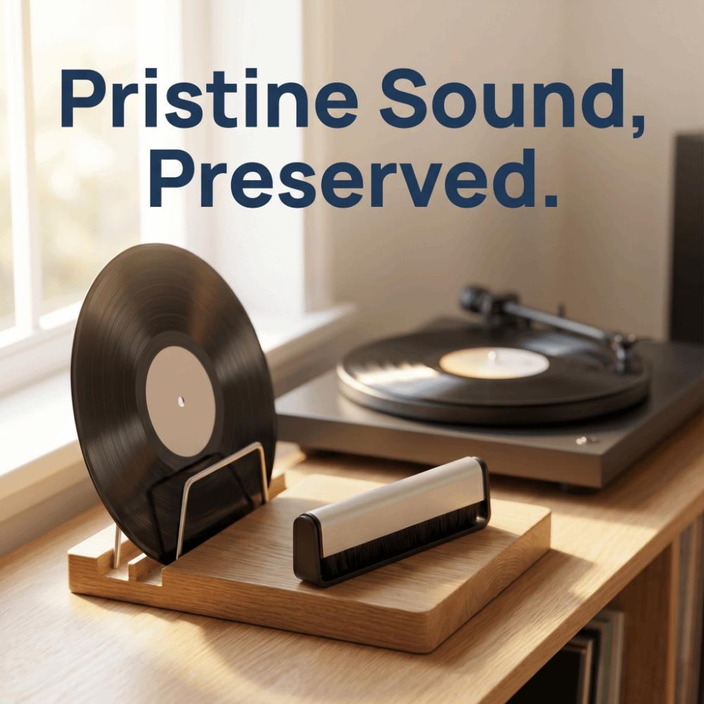 Vinyl Record Cleaner - فرشاة تنظيف أسطوانات الفينيل المضادة للكهرباء