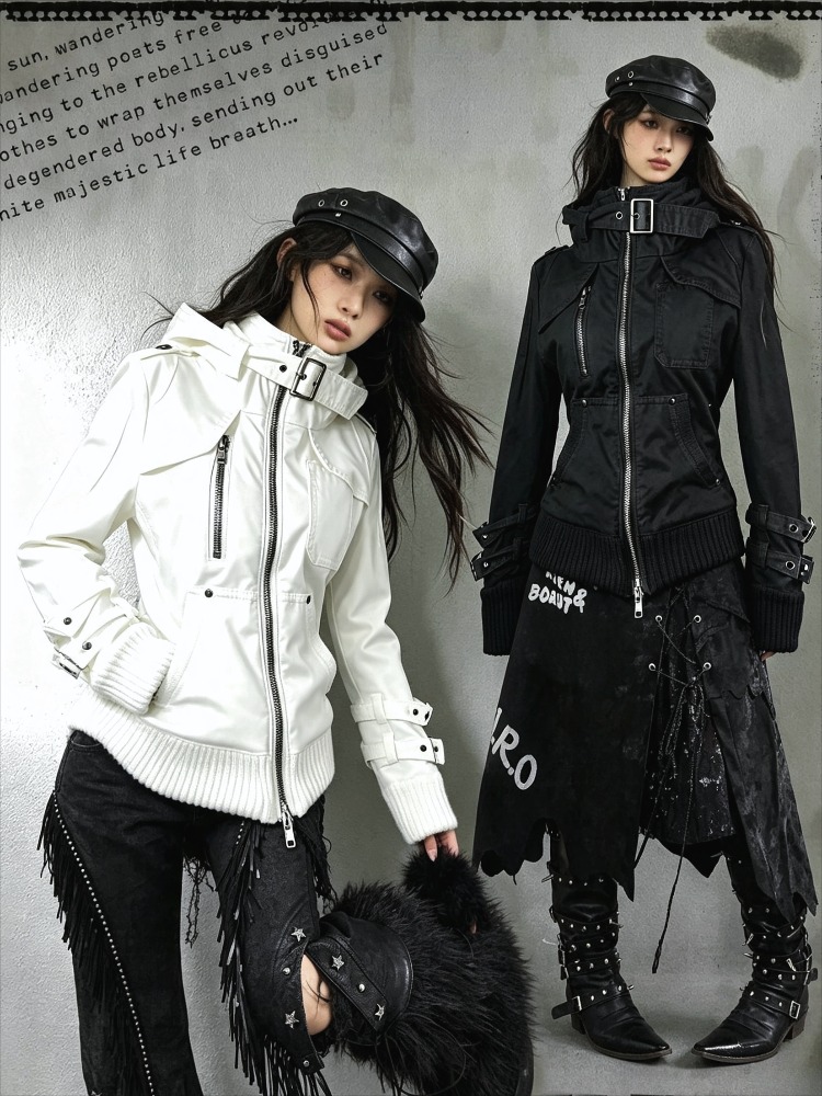 Vintage Zip Hoodie - سترة هاراجوكو فينتاج من التسعينيات بياقة