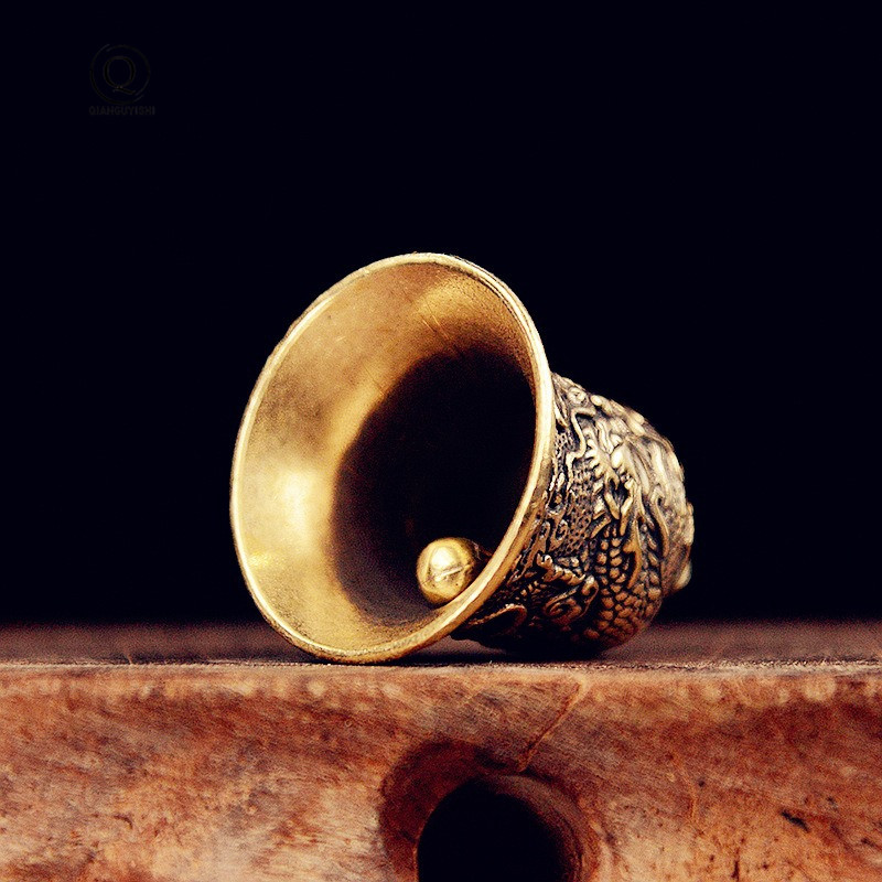 خمر النحاس جرس منحوتة التنين ا - مراجعة Vintage Collectible Bells وسعره