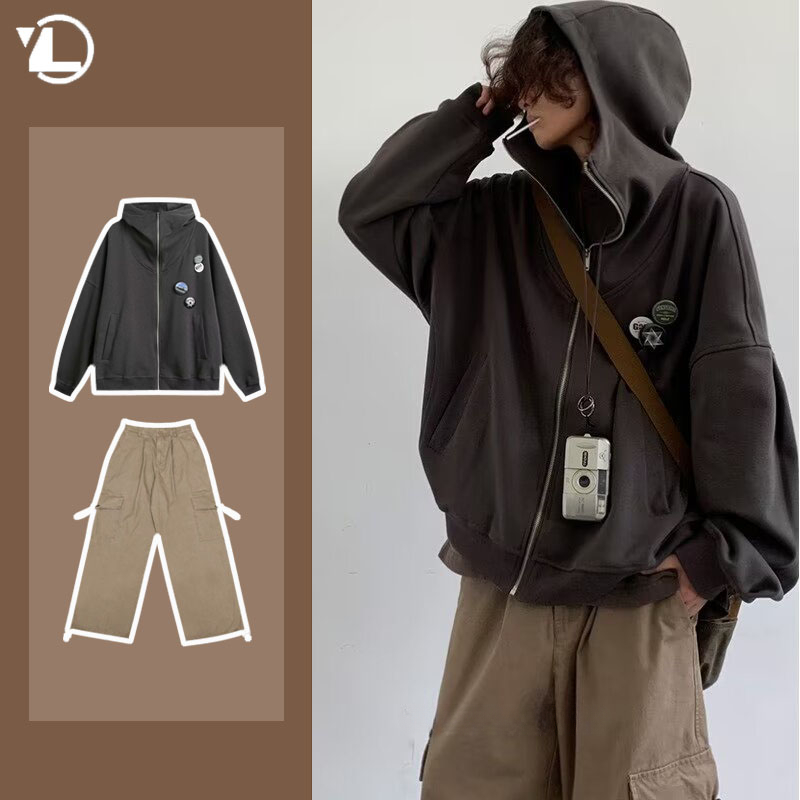 مجموعة كلية كاجوال للرجال ، يا - مراجعة Vintage Zip Hoodie وسعره