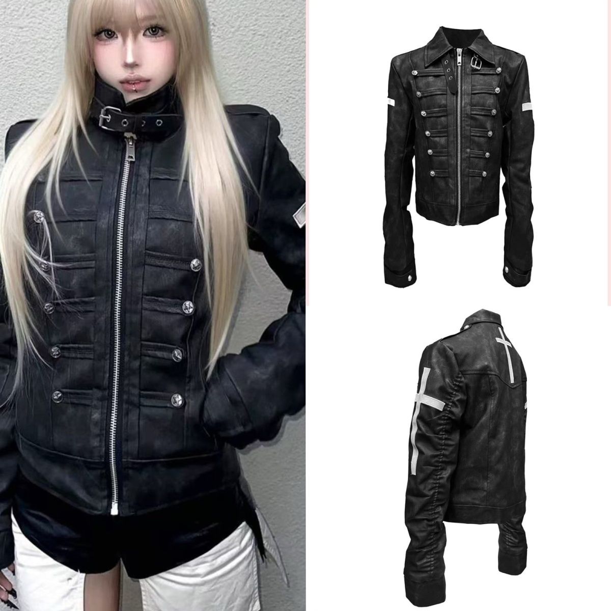 سترة نسائية سوداء بأسلوب الجرو - مراجعة Vintage Zip Hoodie وسعره