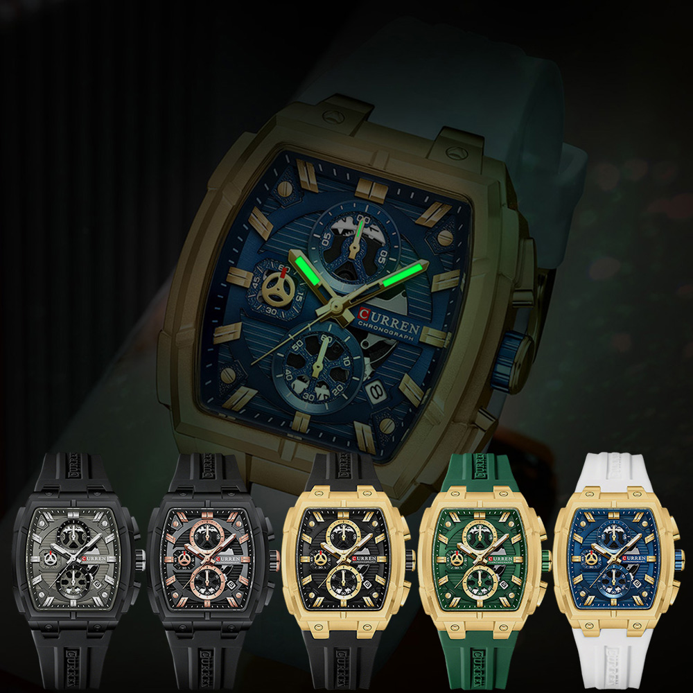ساعة CURREN الفاخرة للرجال، سا - مراجعة Vintage Collectible Watches وسعره