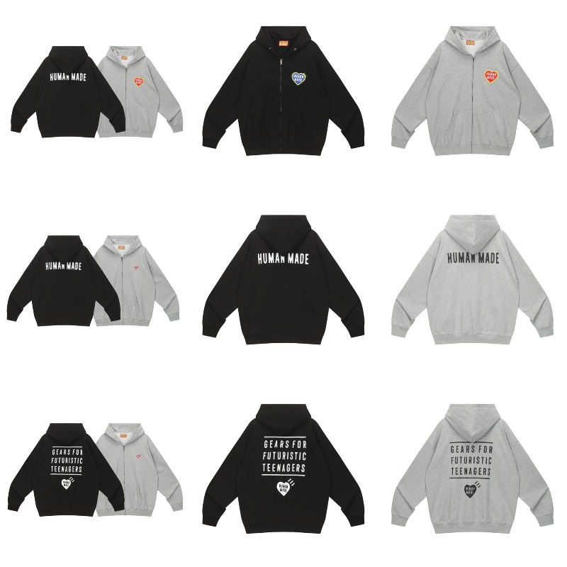 هودي فينتاج بطبعة قلب من هومان - مراجعة Vintage Zip Hoodie وسعره