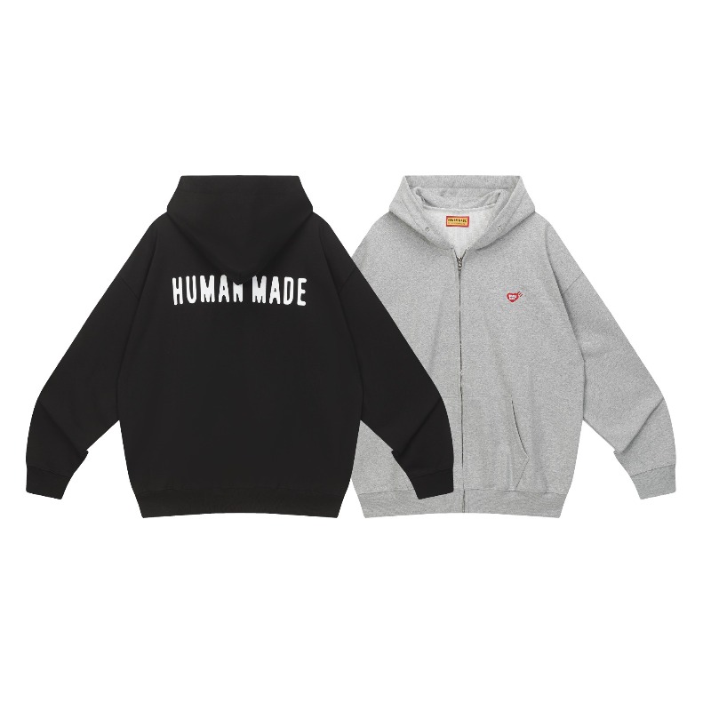 هودي فينتاج بطبعة قلب من هومان - مراجعة Vintage Zip Hoodie وسعره