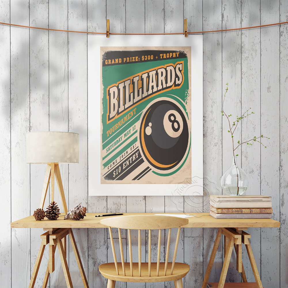 ملصق فني للإعلان عن بطولة البل - مراجعة Vintage Collectible Posters وسعره