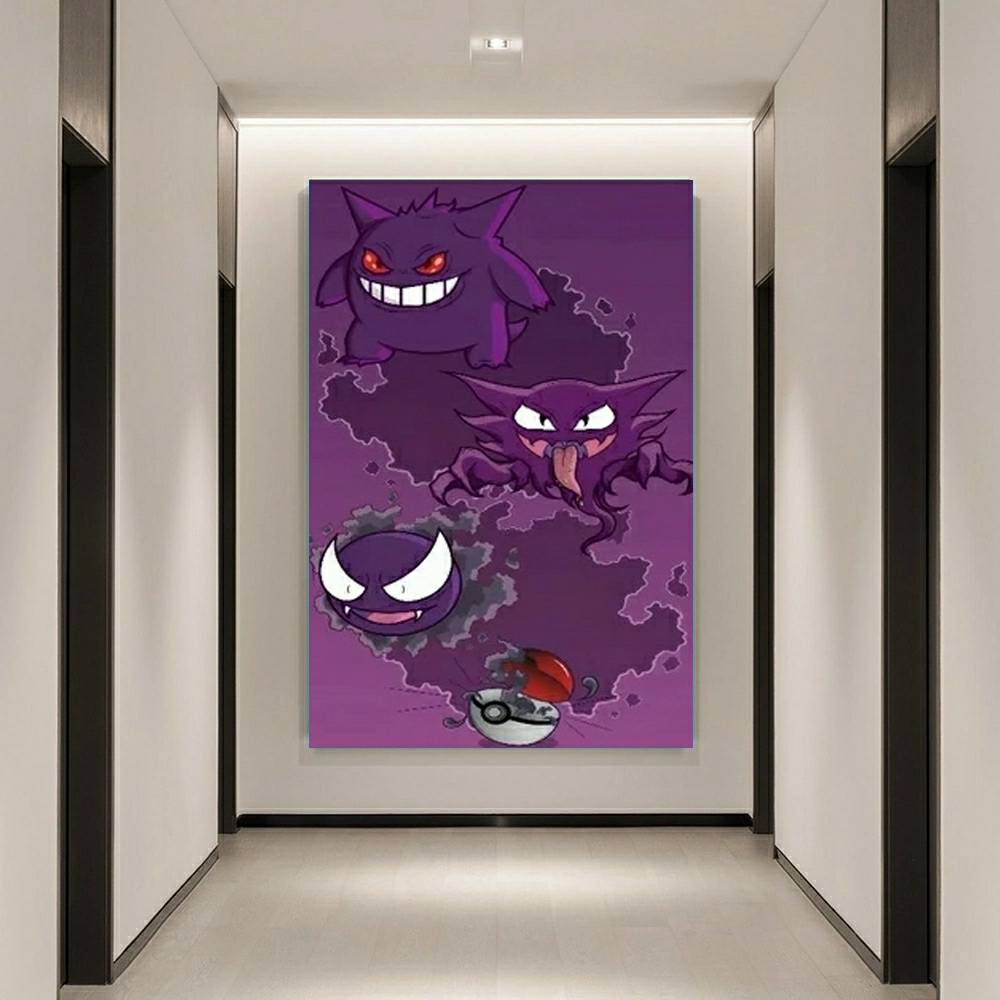 لوحة فنية فسيفساء بوكيمون أنيم - مراجعة Vintage Pokemon Collectible وسعره