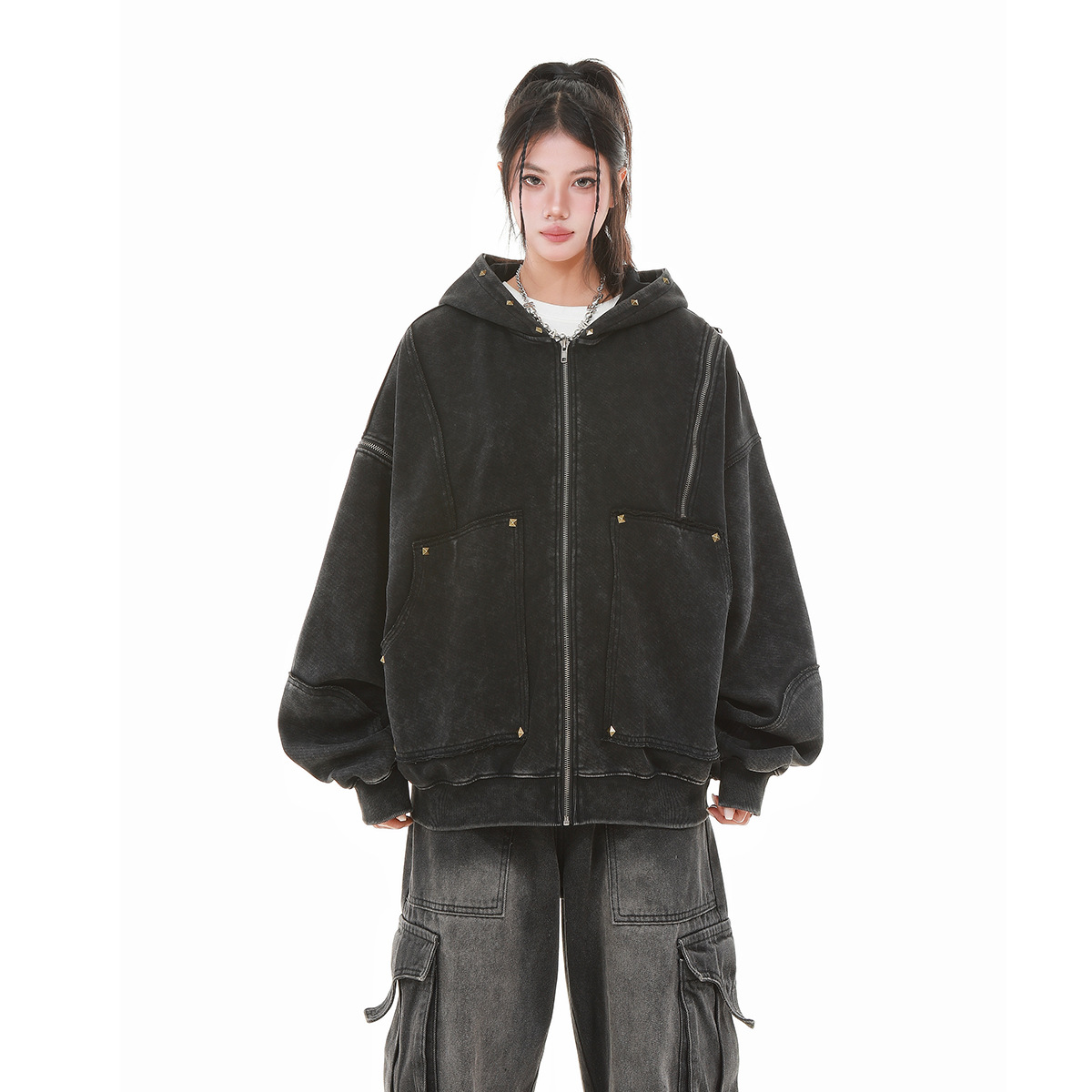 سترة بقلنسوة كلاسيكية للرجال 2 - مراجعة Vintage Zip Hoodie وسعره
