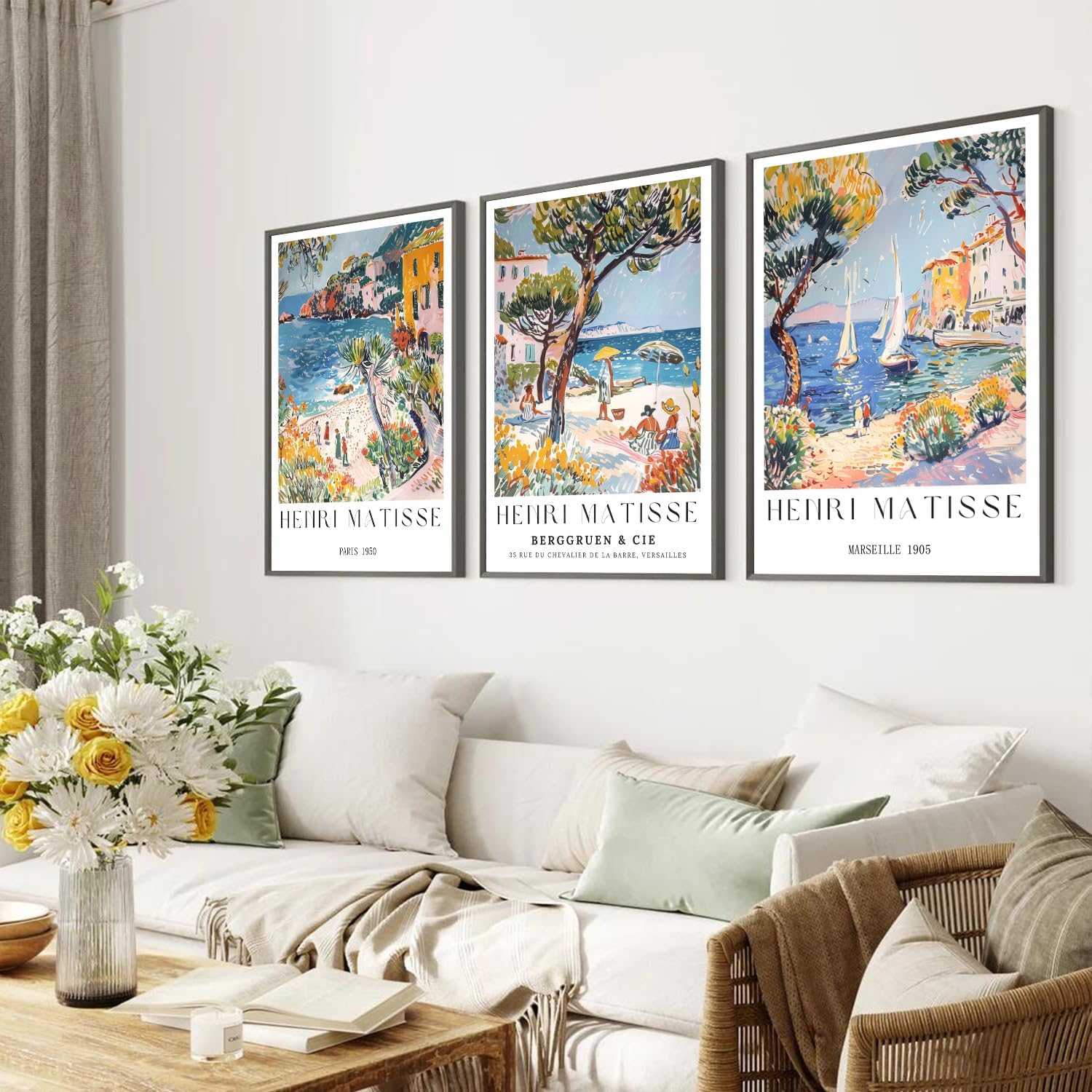 مجموعة من 3 قطع فنية جدارية بت - مراجعة Vintage Collectible Posters وسعره