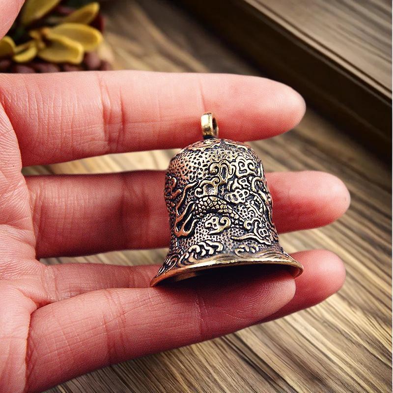 خمر النحاس جرس منحوتة التنين ا - مراجعة Vintage Collectible Bells وسعره